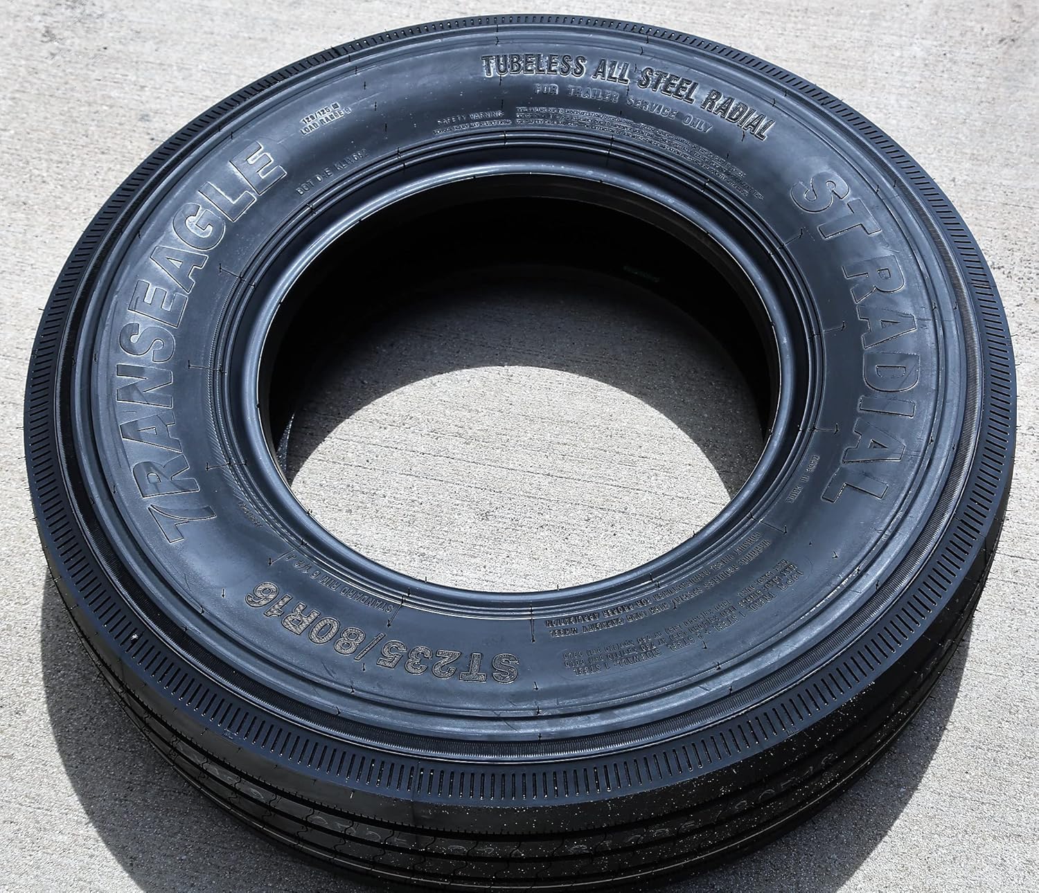 Set of 2 ST235/80R16 All Steel Trailer Radial Tires, 14-Ply, Load Range G L525830