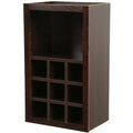 Shaker Assembled 18x30x12 in. Wall Kitchen Cabinet with Shelves and Dividers in Java U175