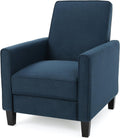 Dark Blue Fabric Recliner Club Chair F89945