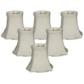 5 Shantung Bell Candelabra Shade Set of 6 X62971