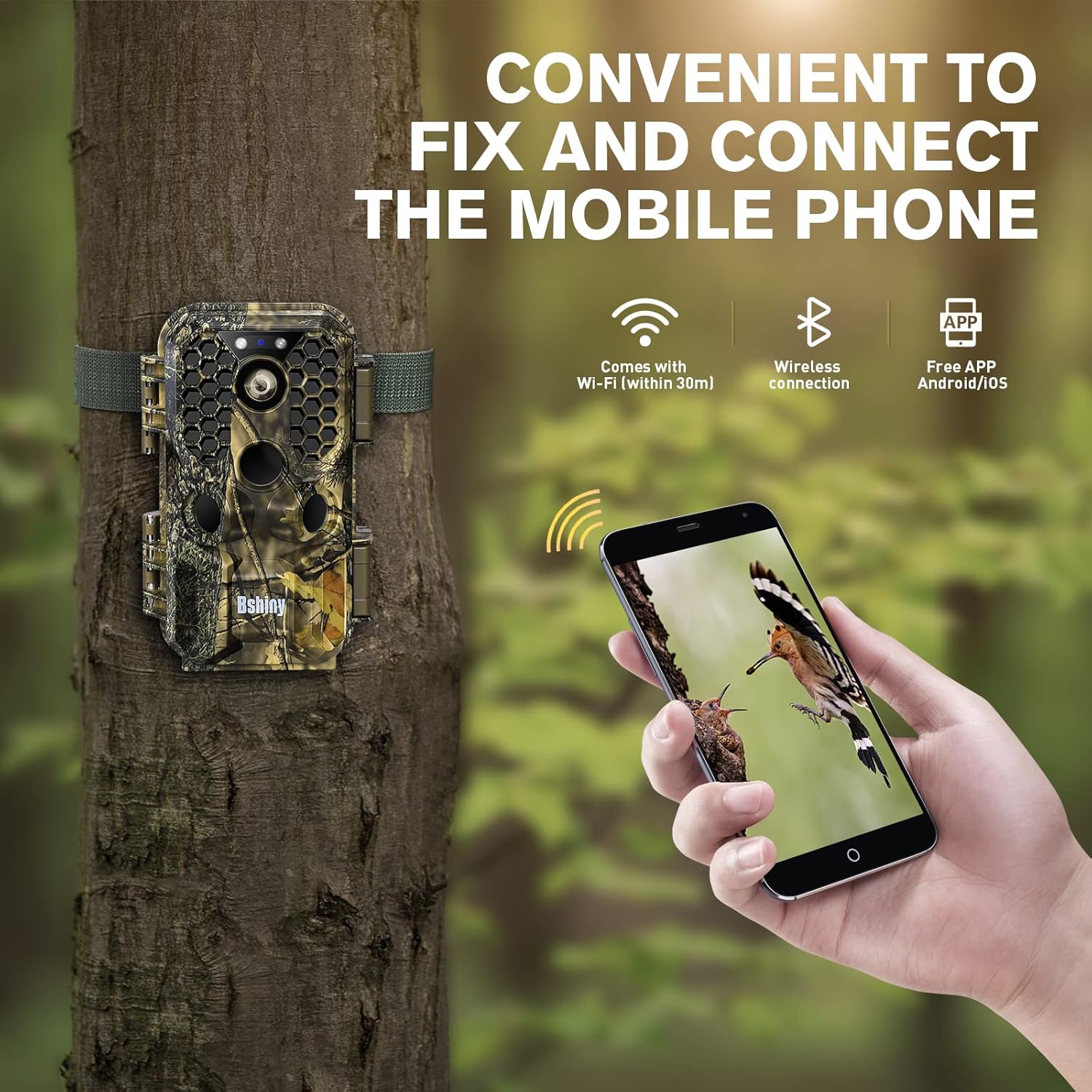 4K 30MP Night Vision Motion Activated Waterproof WiFi Trail Camera Pack of 2 R9381