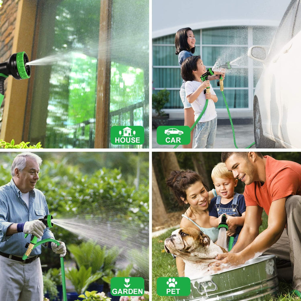 Expandable Garden Hose Pack of 2 with Brass Connectors S896