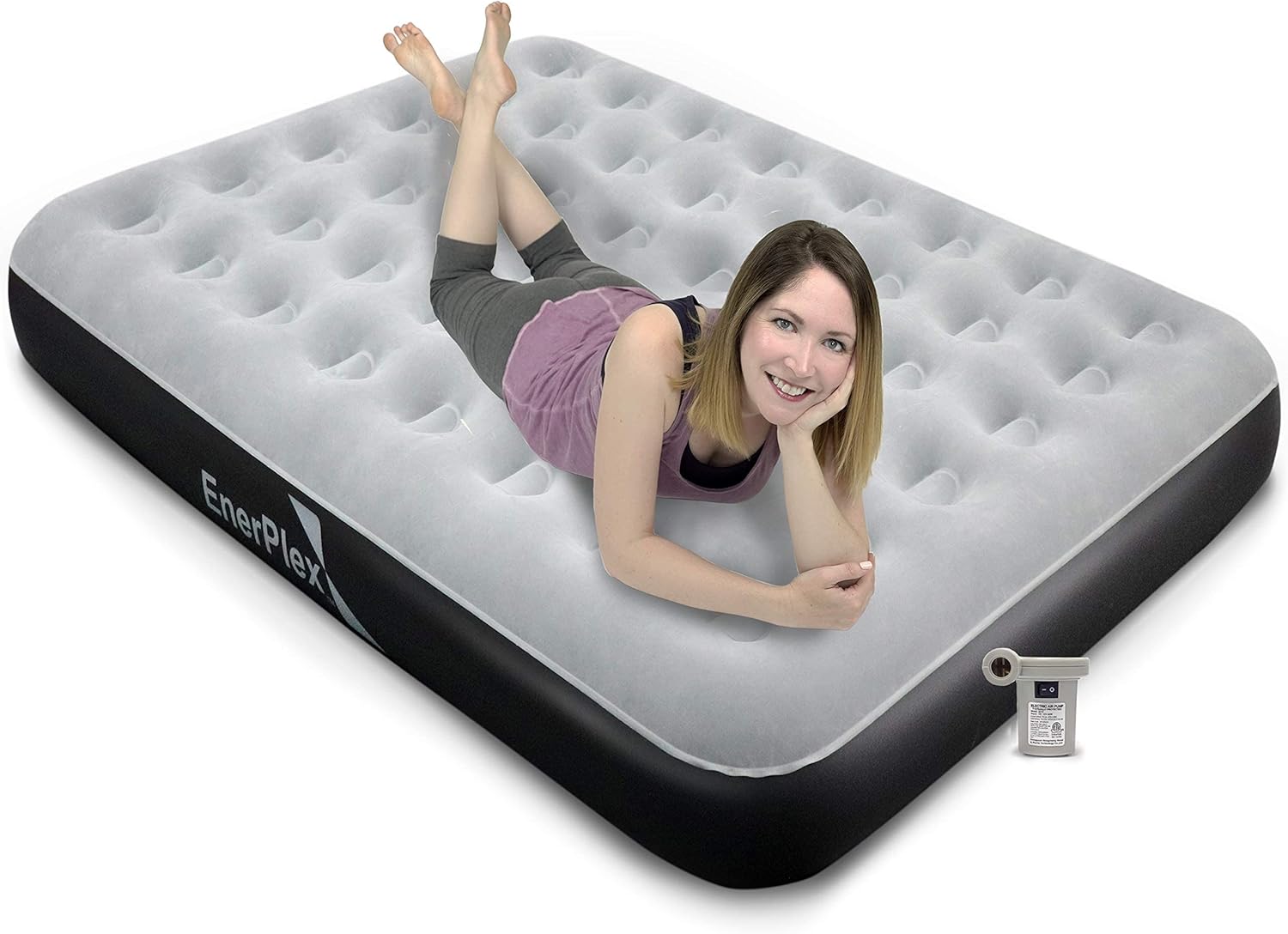 Queen Camping Airbed with High Speed Pump Air Mattress X44595
