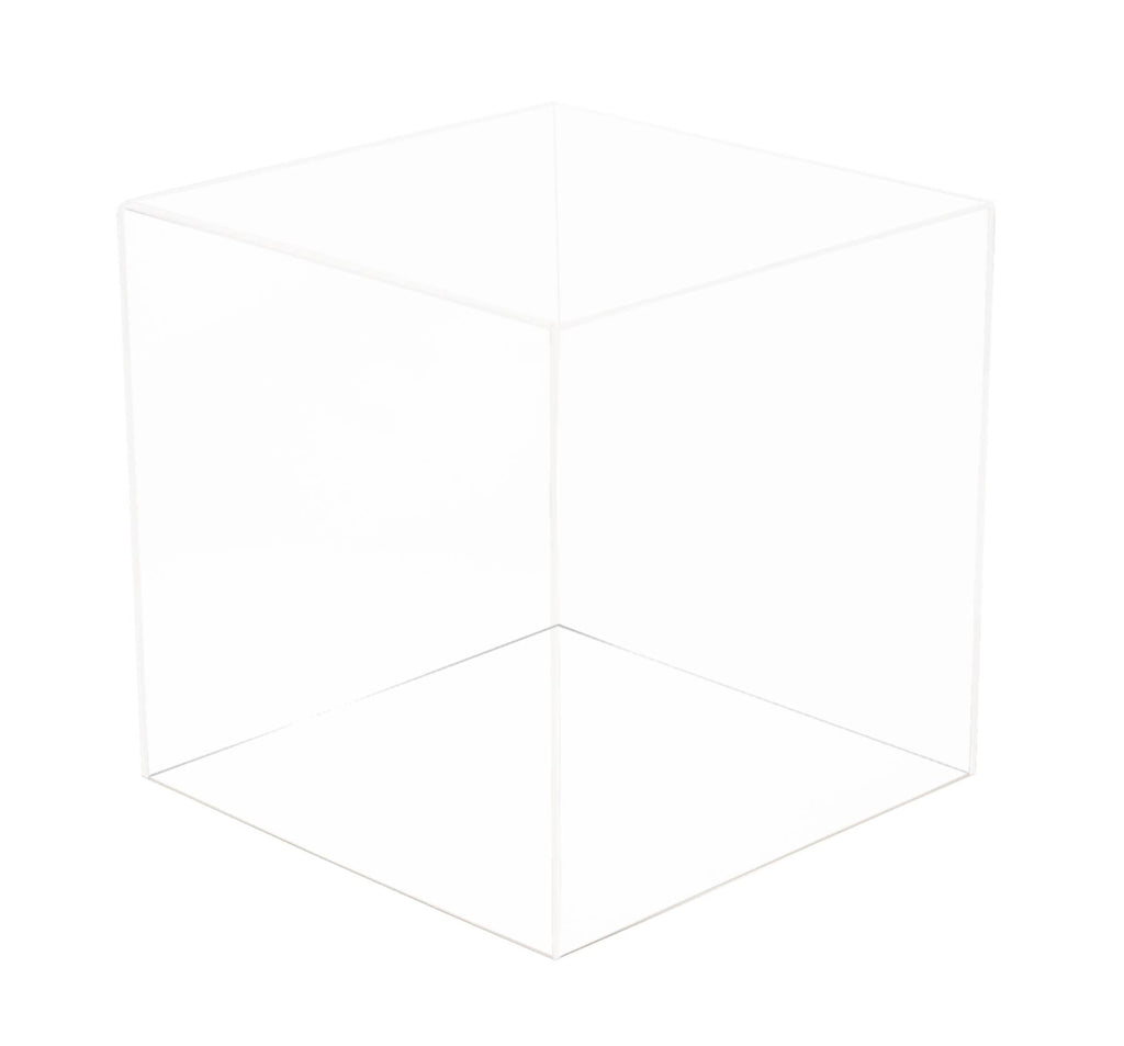 Clear Display Case with Simulated Wood Floor I168