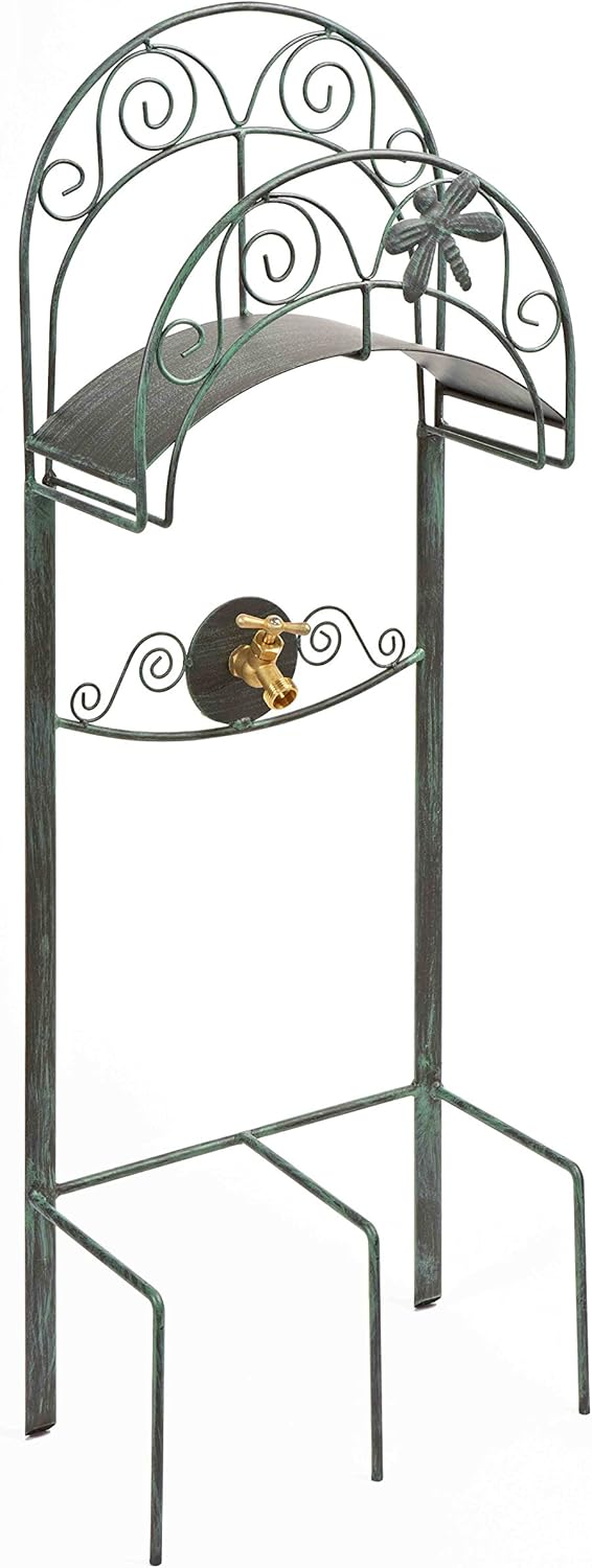 Black Pack of 2 Garden Hose Stand T509