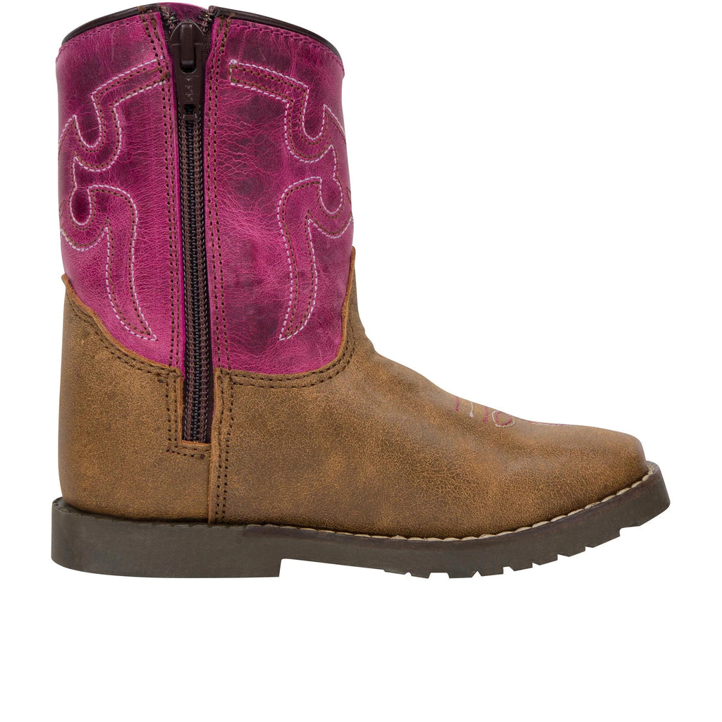 Toddler Girls Leather Cowboy Boots 5 R Q671404