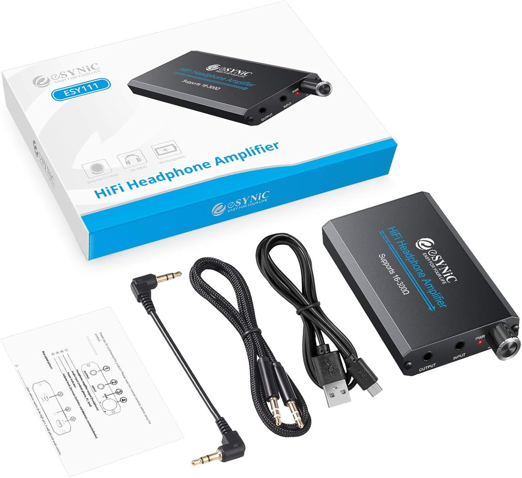 Portable Headphone Amplifier with 3.5mm Gain Switch V9009