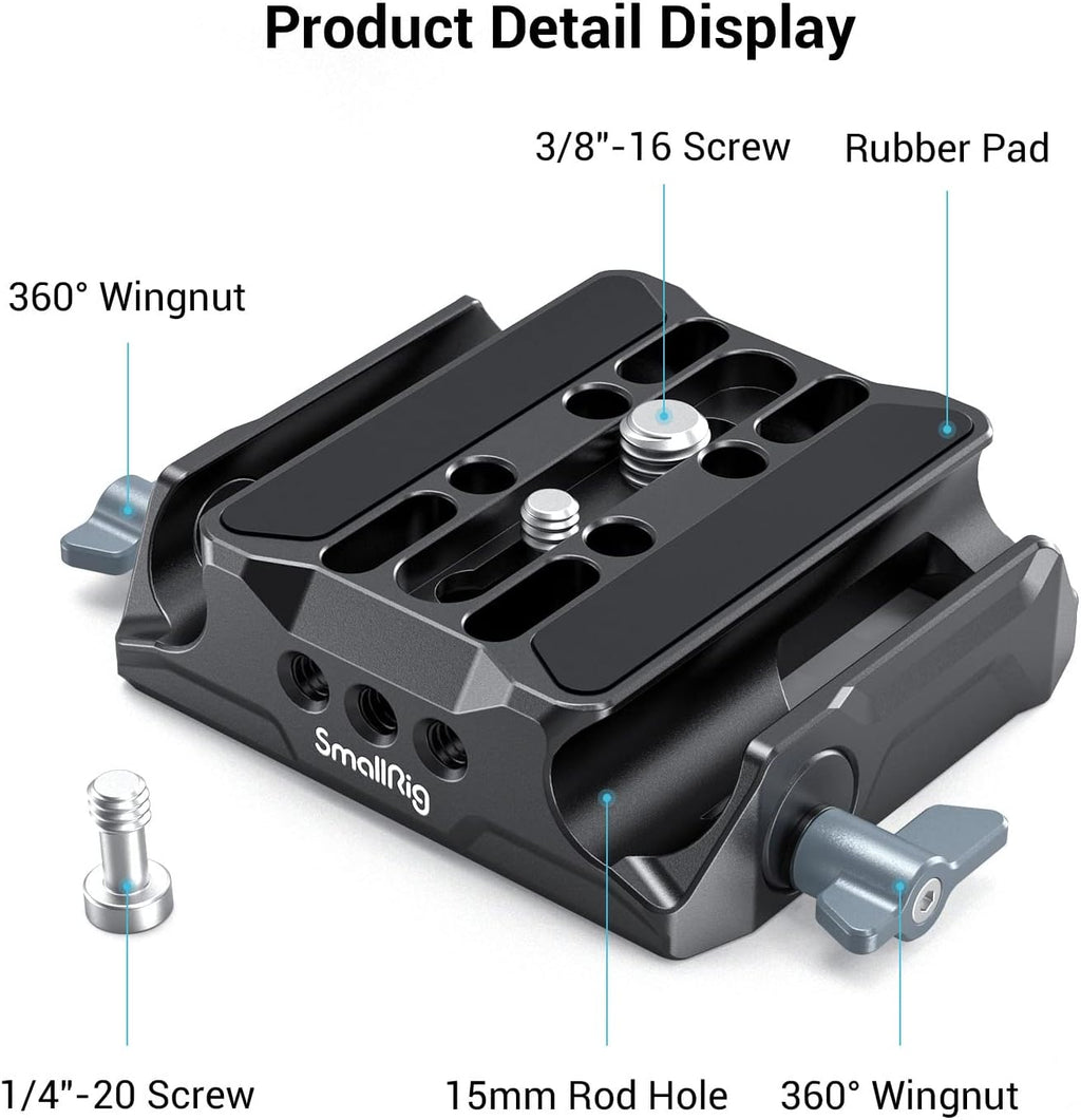 Universal LWS Baseplate with Dual 15mm Rod Clamp E494280