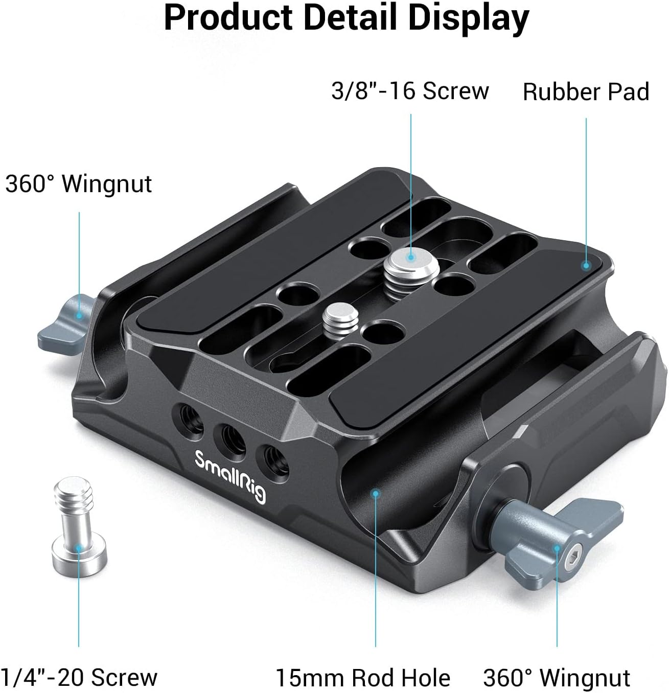 Universal LWS Baseplate with Dual 15mm Rod Clamp E494280