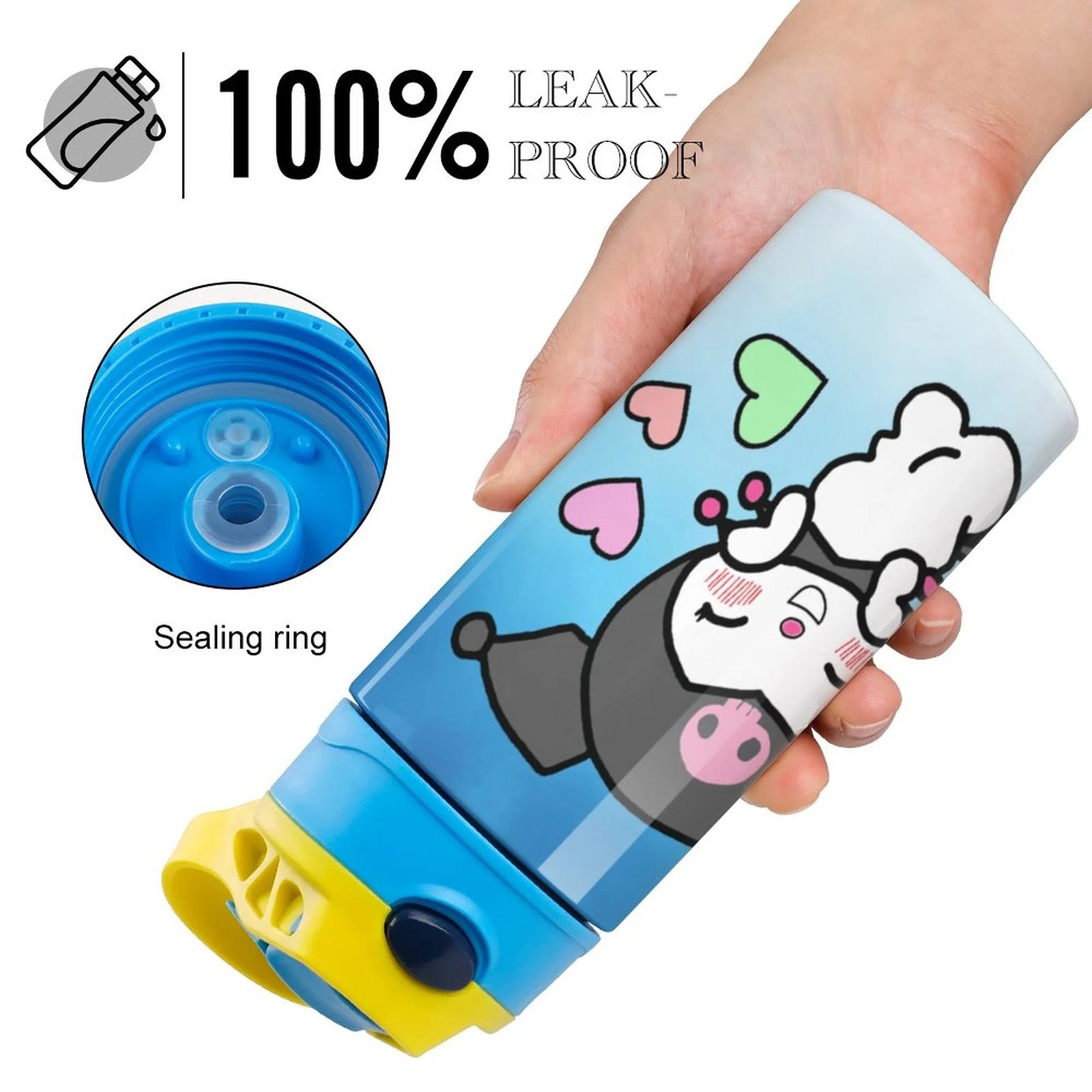 Stainless Steel Vacuum Insulated Water Bottle With Straw P698578