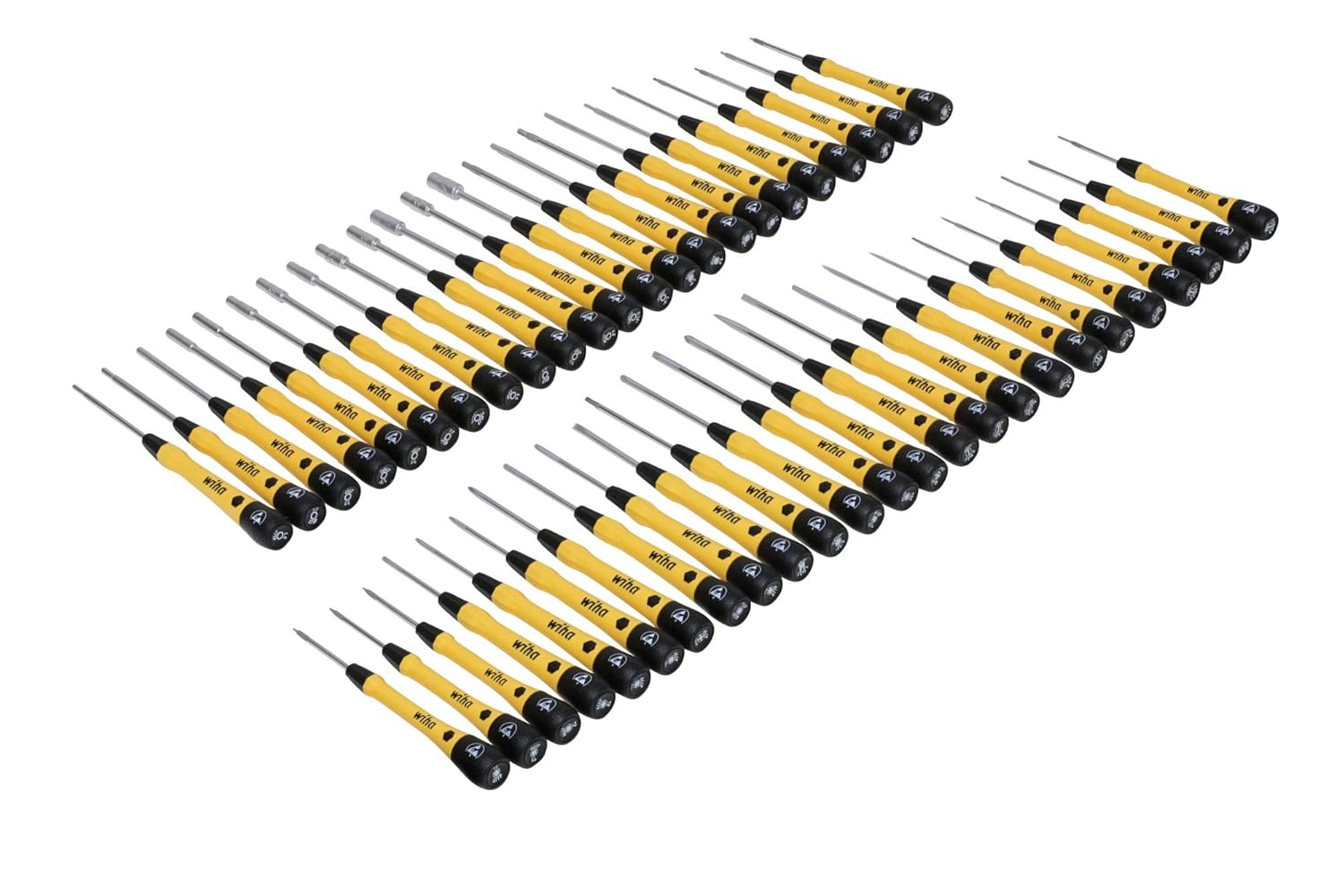 50 Piece ESD Safe Precision Screwdriver Set in Steel Rack F614
