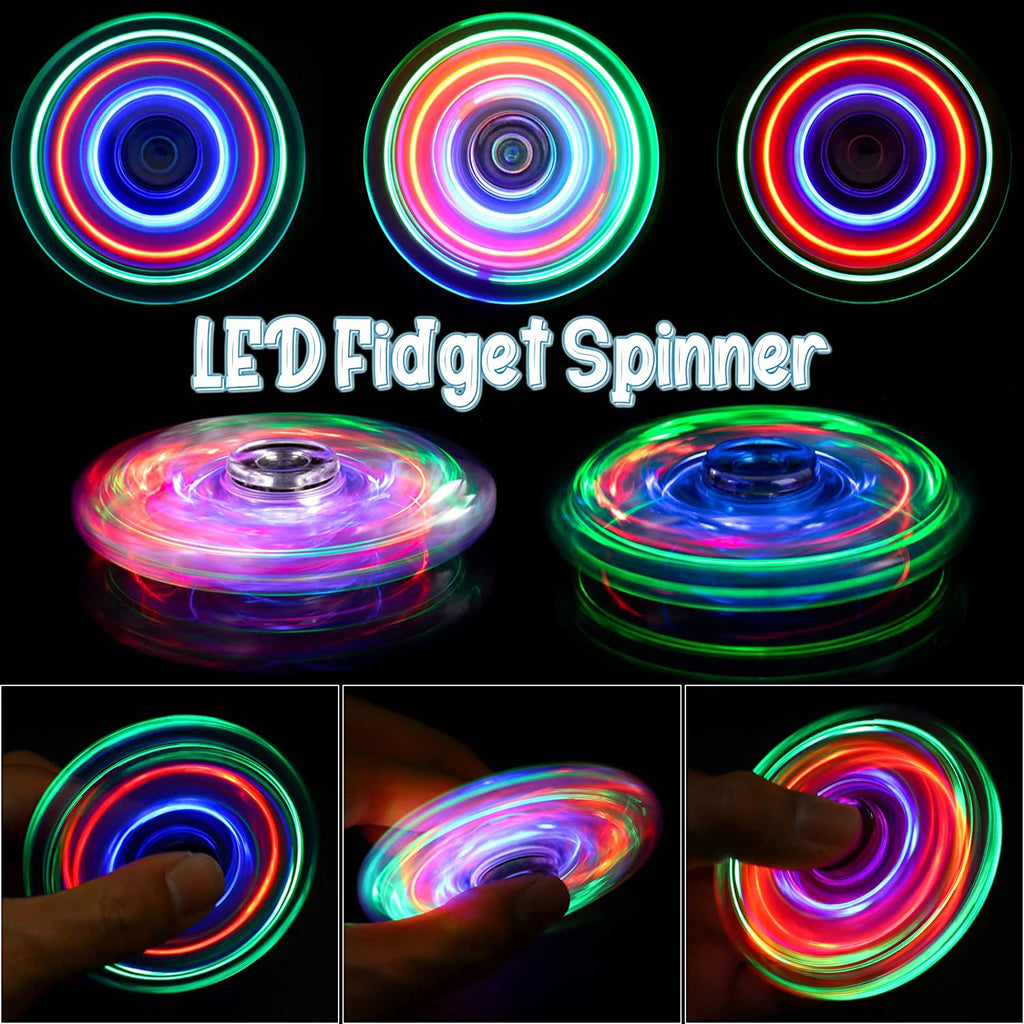 LED Light Up Fidget Spinners 2 Pack X1069