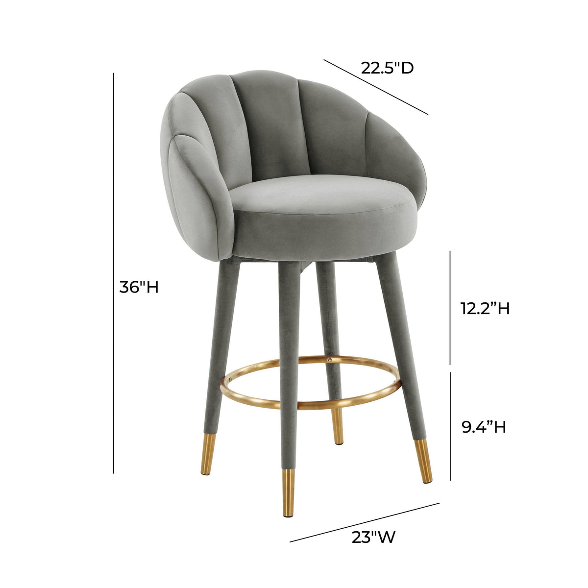 Salmon Swivel Bar Stool N617517