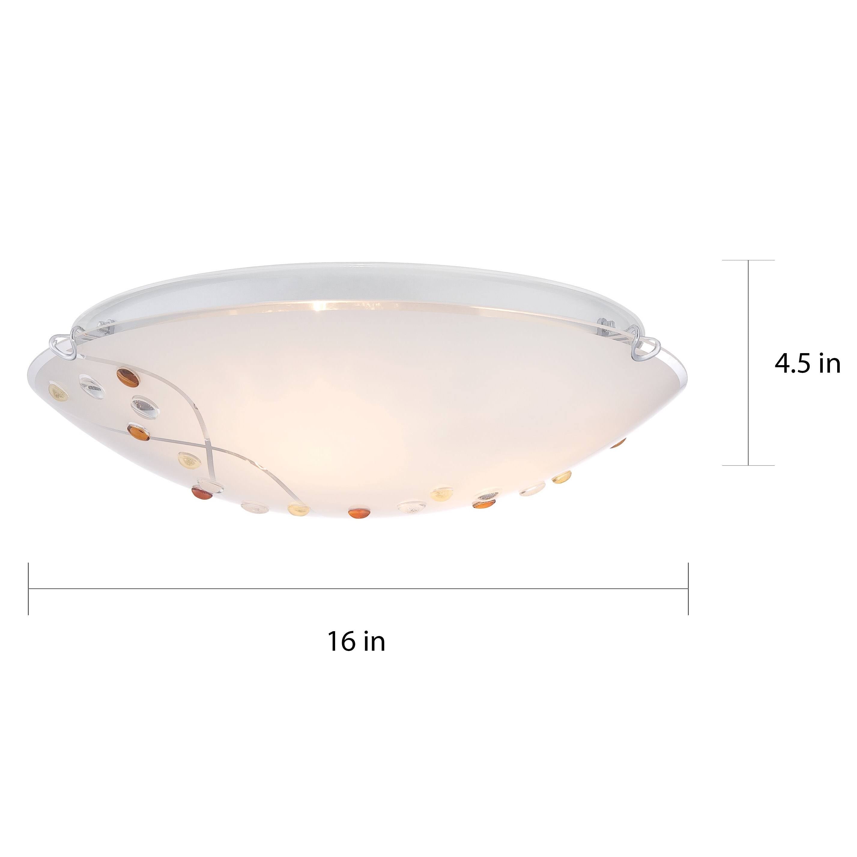 Polished Chrome 3-Light Flush Mount Y7207