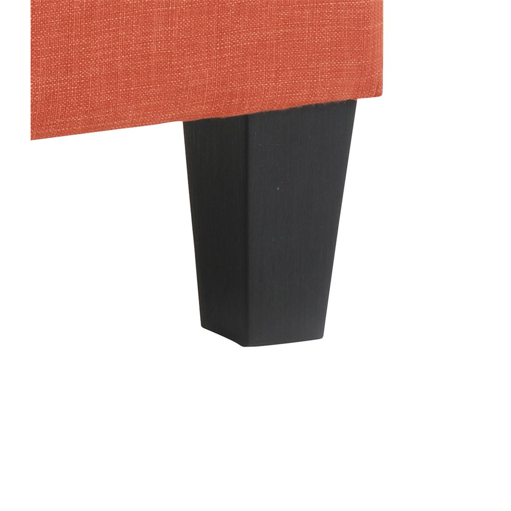 Orange Twill Fabric Ottoman R7751