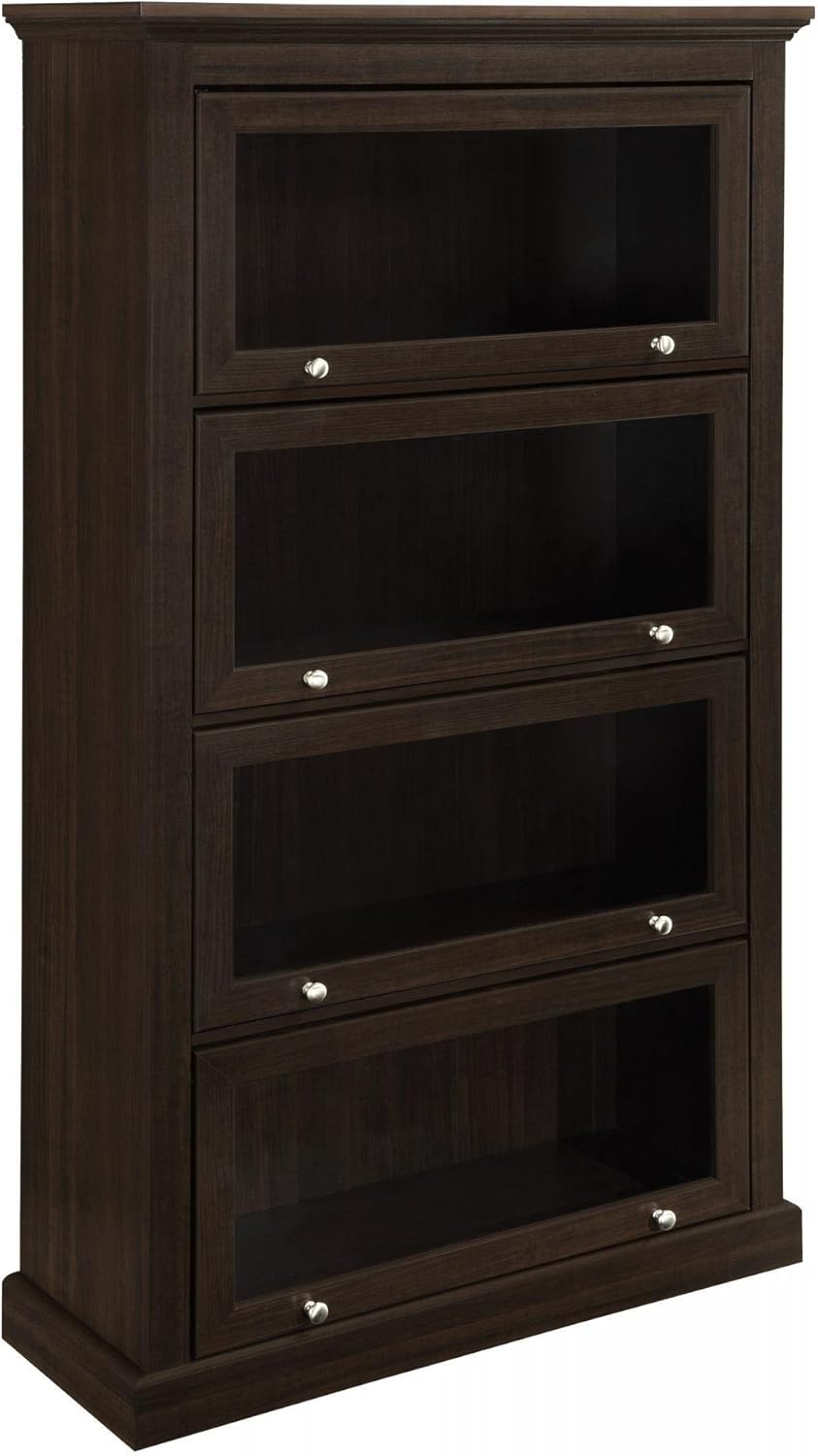 Espresso 4 Shelf Barrister Bookcase U2692