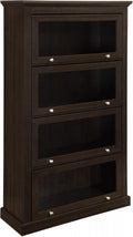 Espresso 4 Shelf Barrister Bookcase U2692