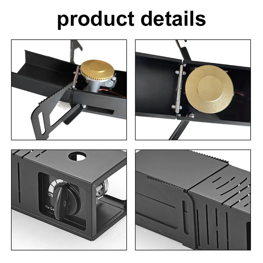 Portable Folding Camping Butane Cassette with Piezoelectric Ignition M675