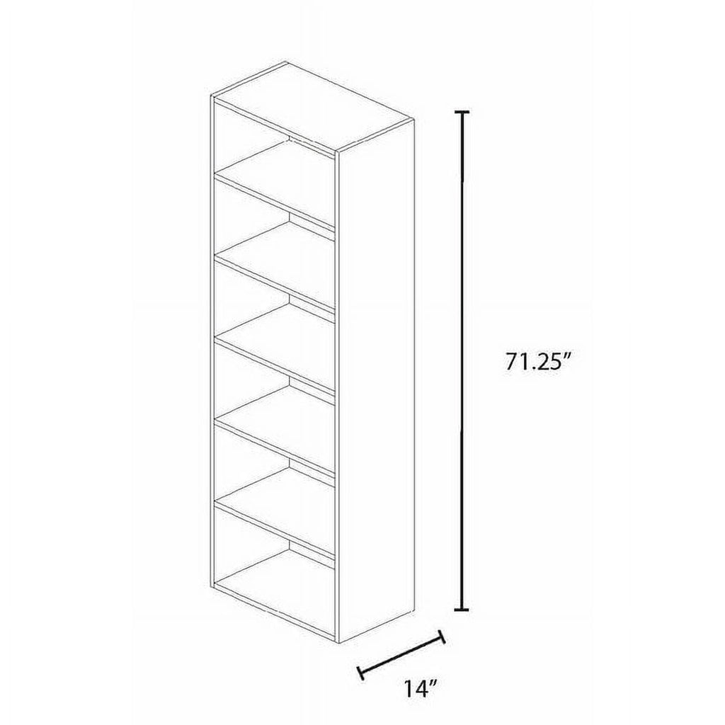 White 31.5" Wide Wood Closet Organizer Unit N389