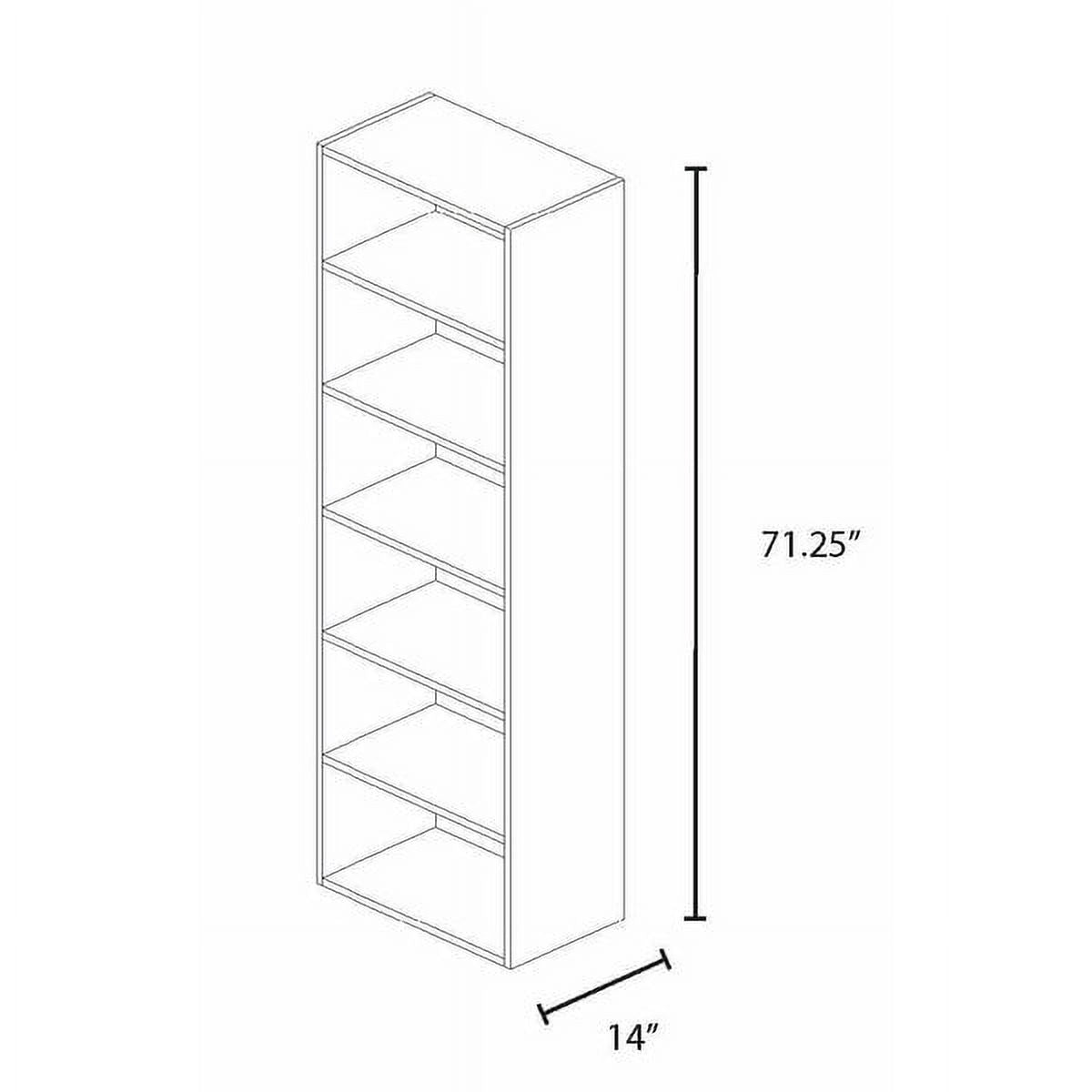White 31.5" Wide Wood Closet Organizer Unit N389