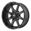 17x9 Satin Black Milled Wheel T6624