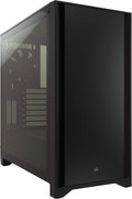 Black Tempered Glass Mid-Tower ATX PC Case S1293