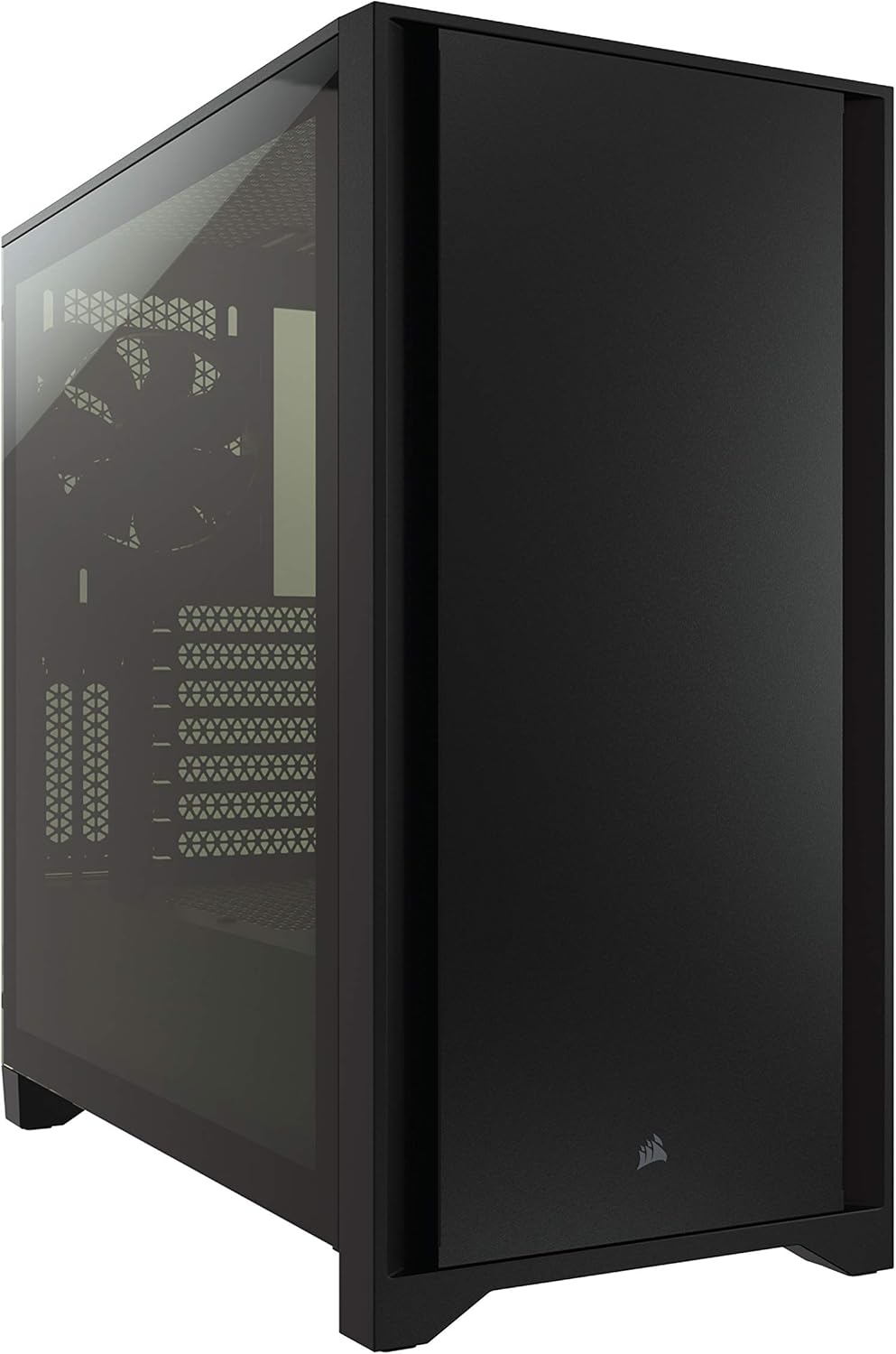 Black Tempered Glass Mid-Tower ATX PC Case S1293