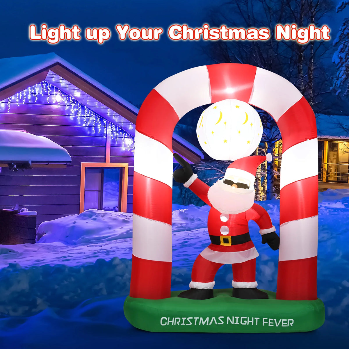 Inflatable Christmas Santa Claus Archway Yard Decoration I844117