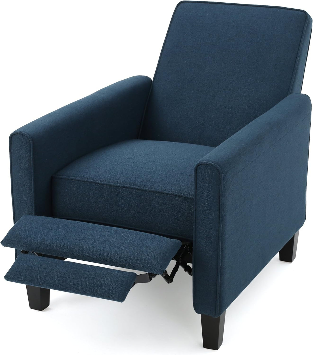 Dark Blue Fabric Recliner Club Chair F89945