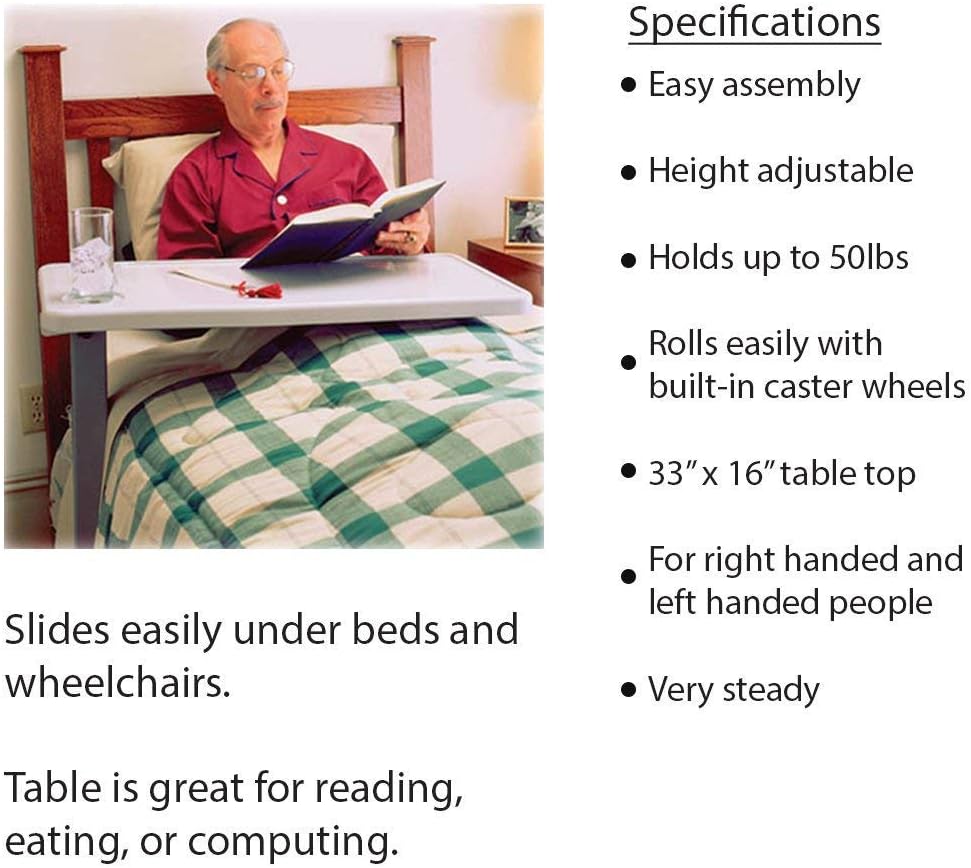 Overbed Table with Wheels Q9278