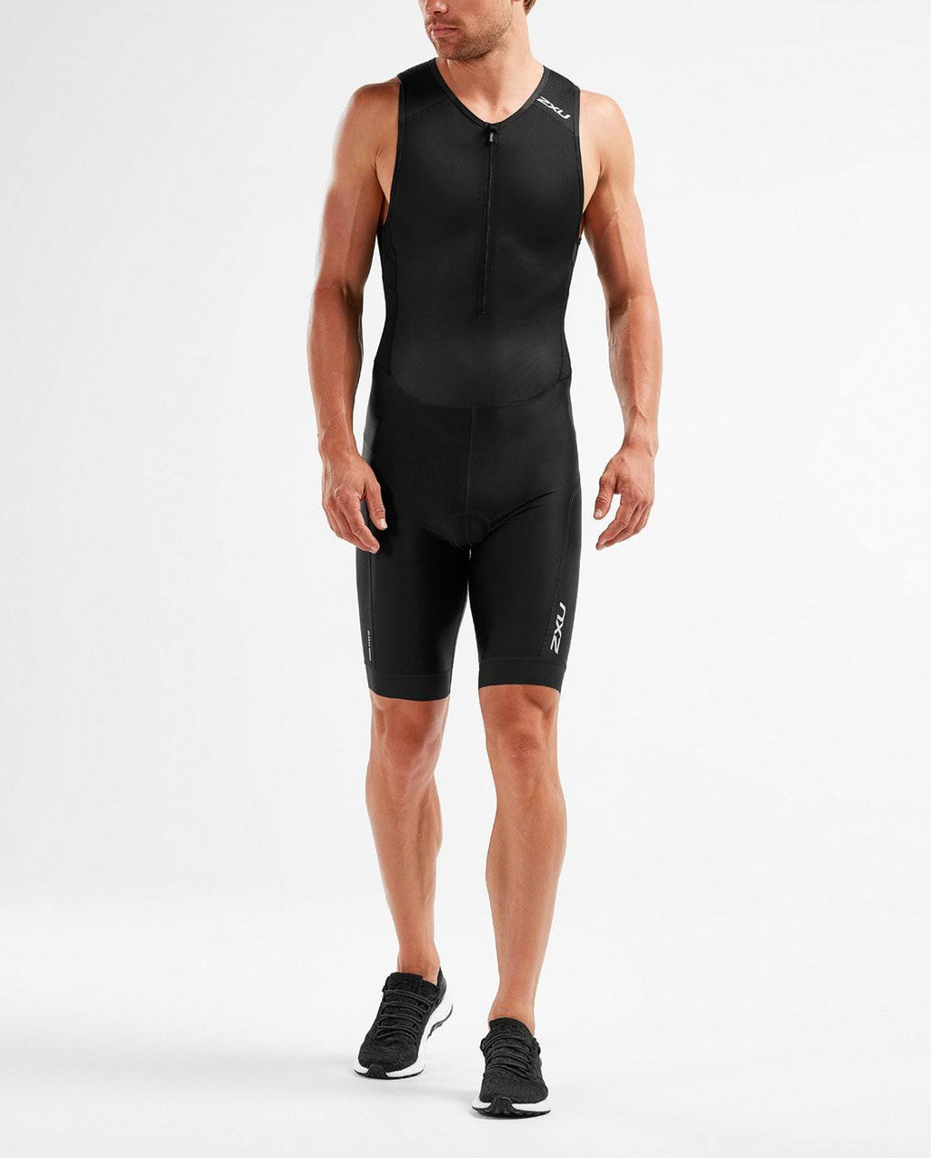 Black XL Front Zip Trisuit N63529