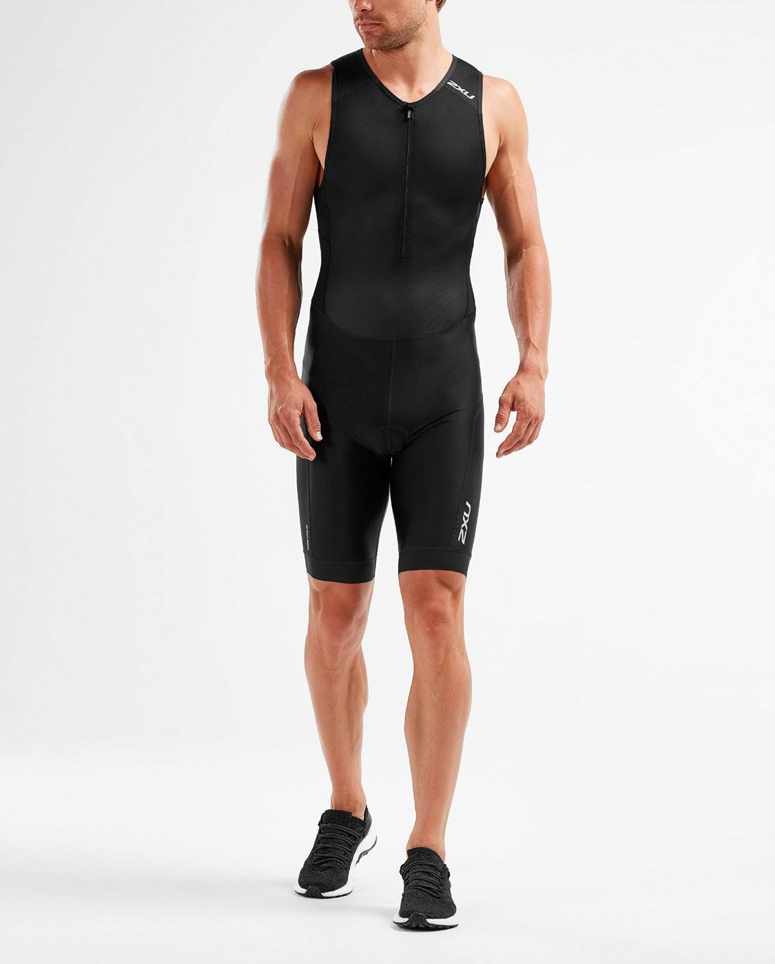 Black XL Front Zip Trisuit N63529