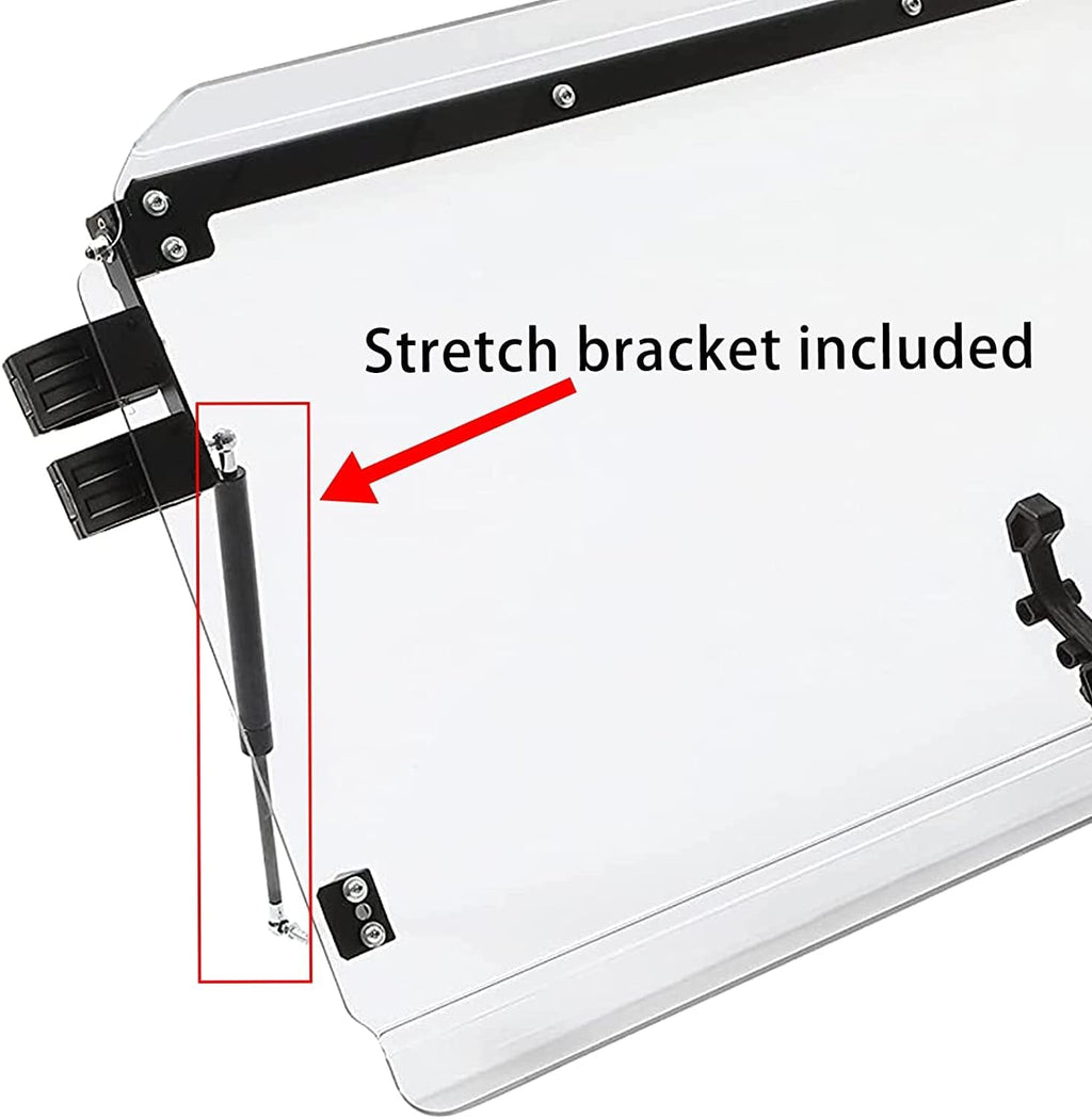 3-in-1 Full Clear Windscreen with Stretch Bracket M7719