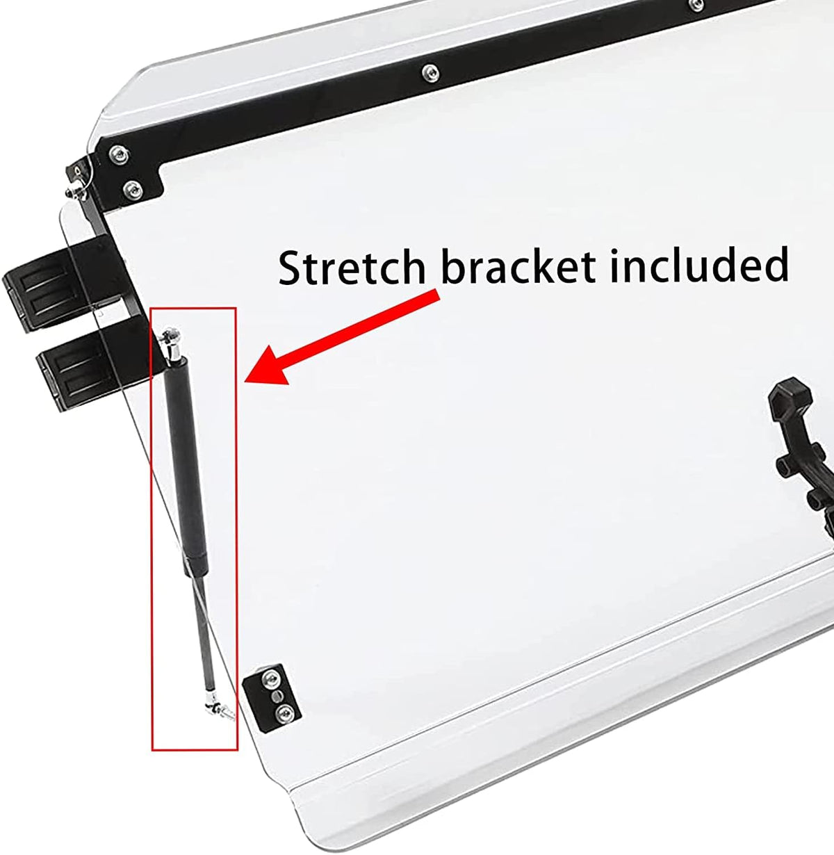 3-in-1 Full Clear Windscreen with Stretch Bracket M7719