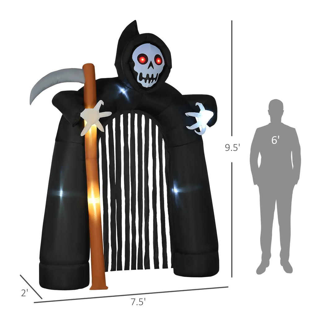 Halloween Grim Reaper Arch Inflatable Decor Q4739