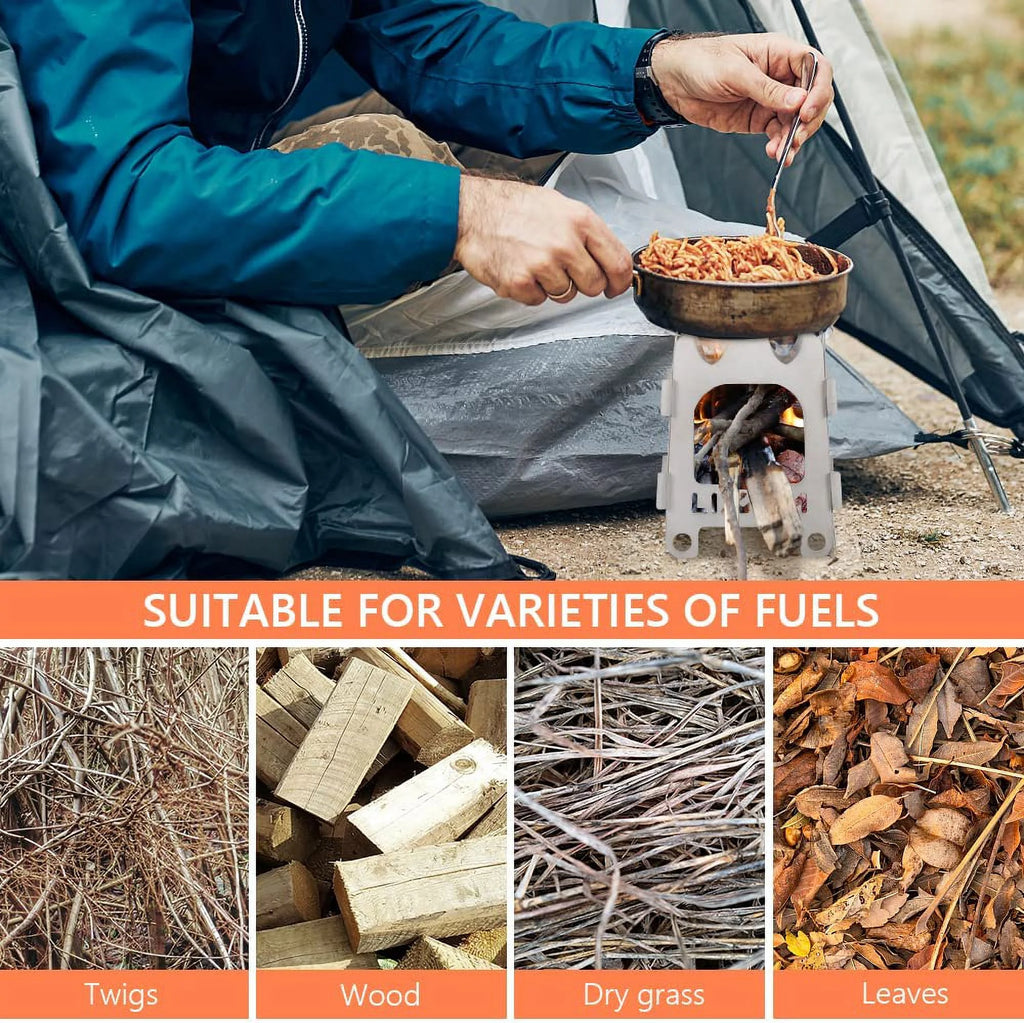 Stainless Steel Wood Burning Camping Stove C266983