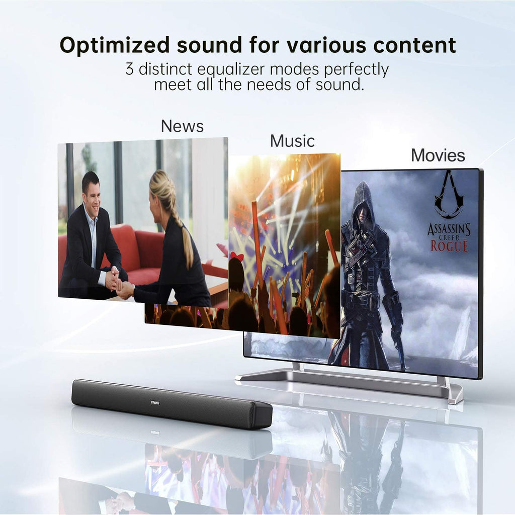 29 Inch Soundbar with Bluetooth Optical Aux Remote Control K873