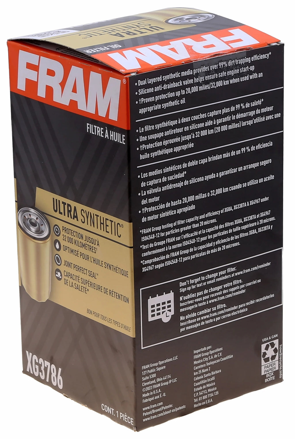 Ultra Synthetic Oil Filter H1197