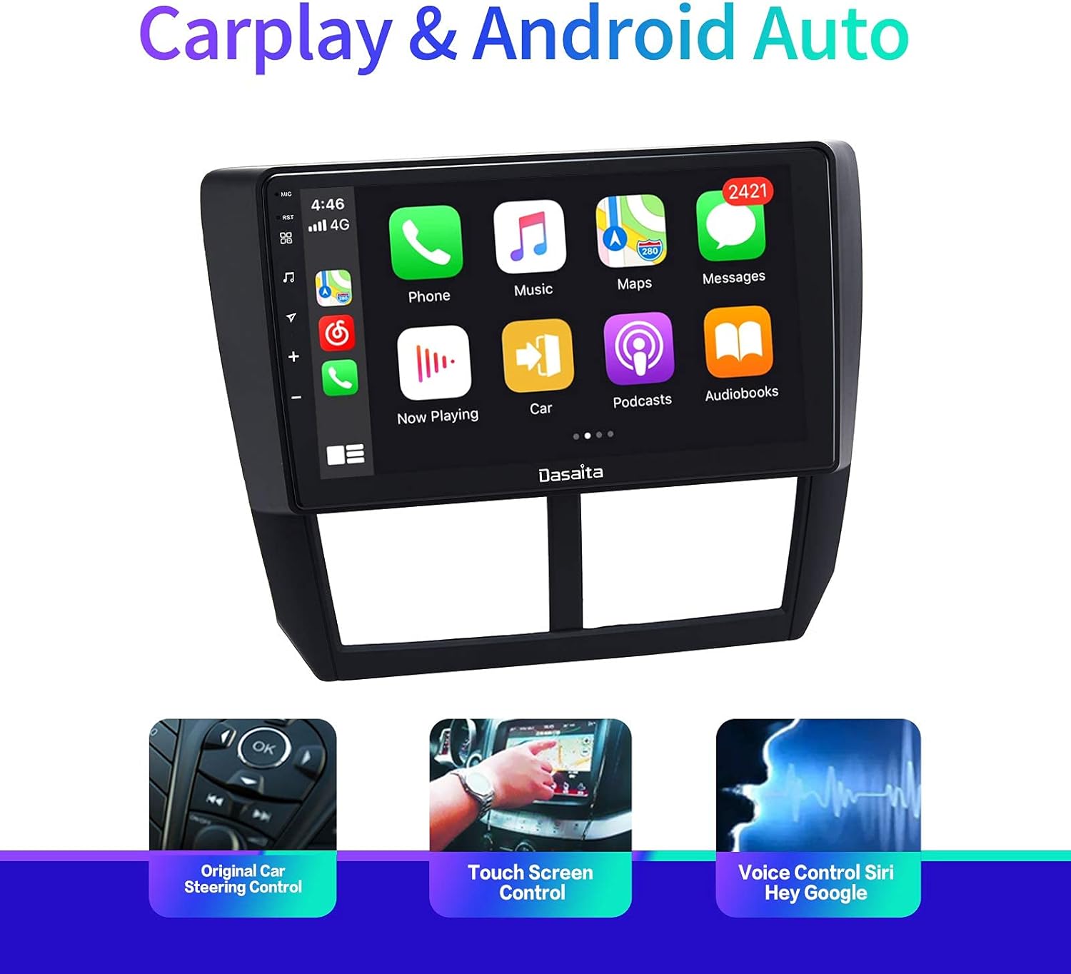 Android Car Stereo with Carplay Touch Screen H96675