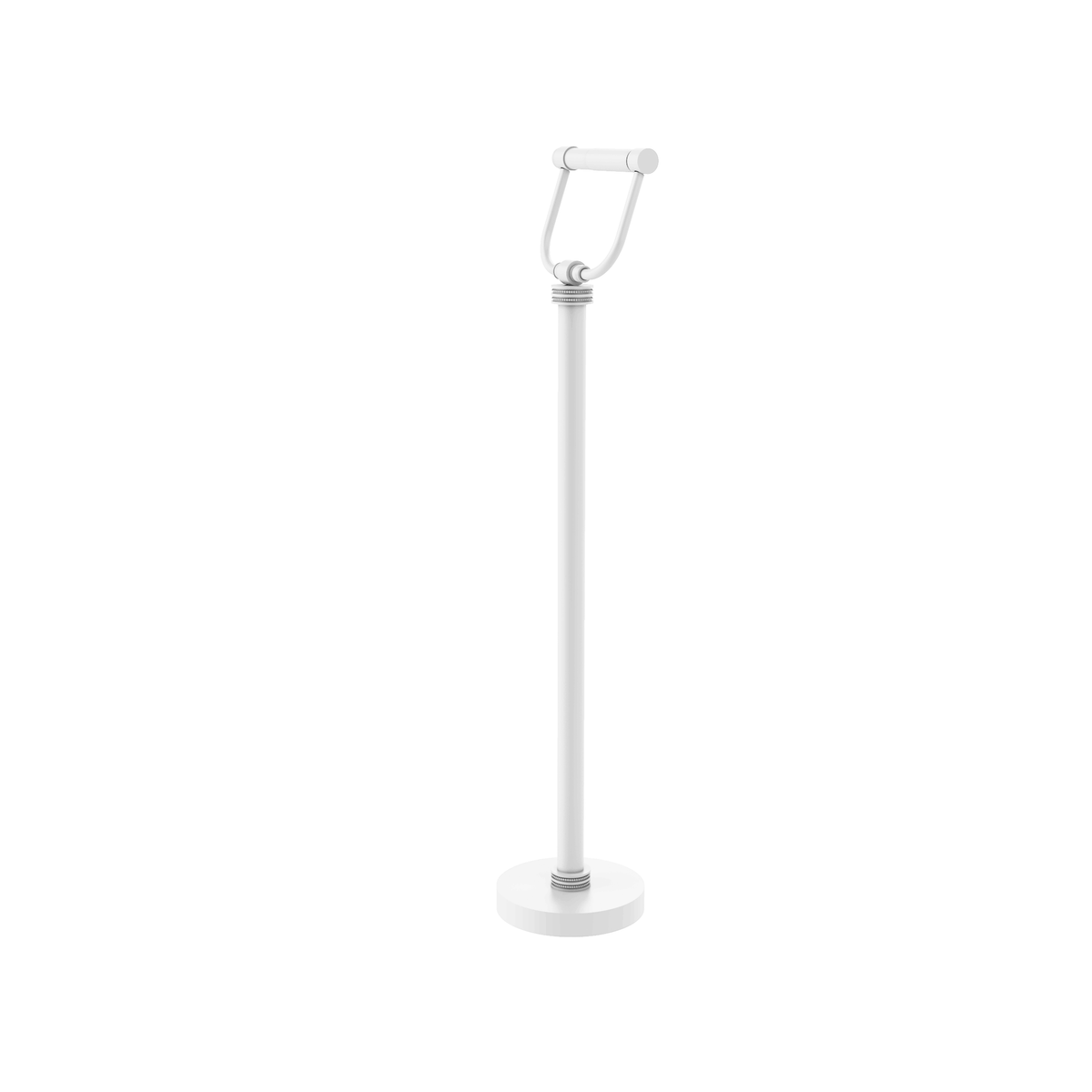 Matte White Free Standing Toilet Tissue Holder Q862522