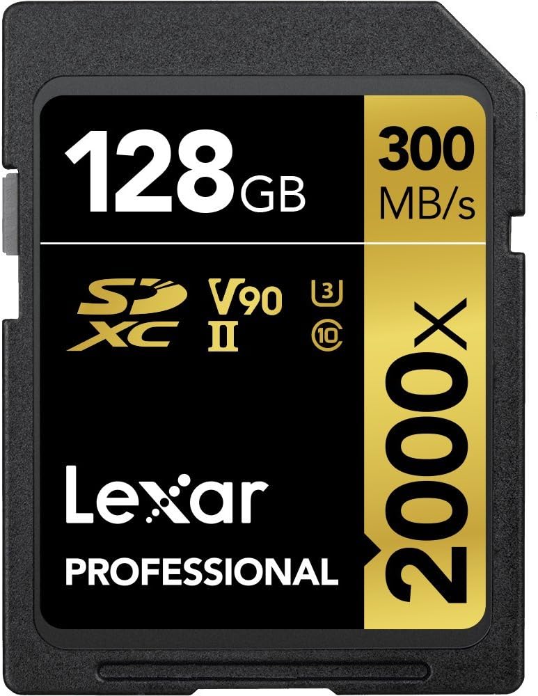 128GB SDXC UHS-II Card, Up To 300MB/s Read L9007