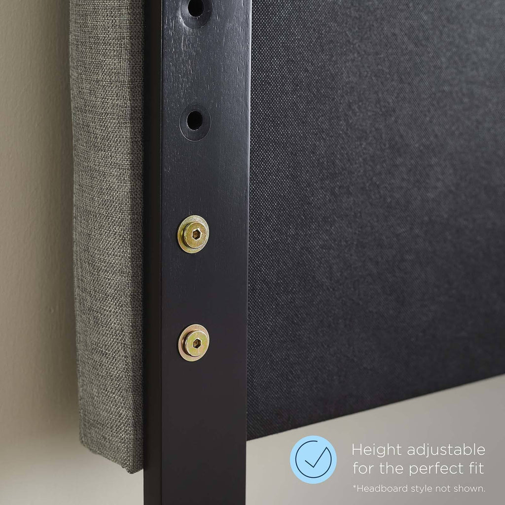 Light Gray Velvet Headboard King/California King J752259