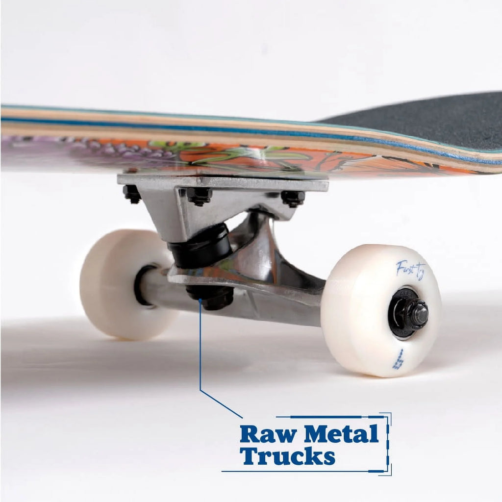 Multicolor 31 In. x 7.75 In. Complete Skateboard with 7-Ply Maple Deck and Abec-7 Bearings F489523