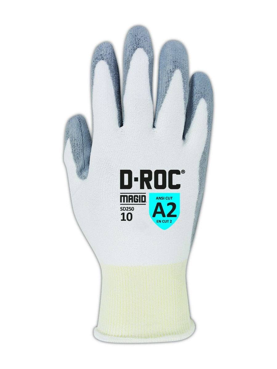White PU Palm Coated Glove Size 9, 12 Pair H1488