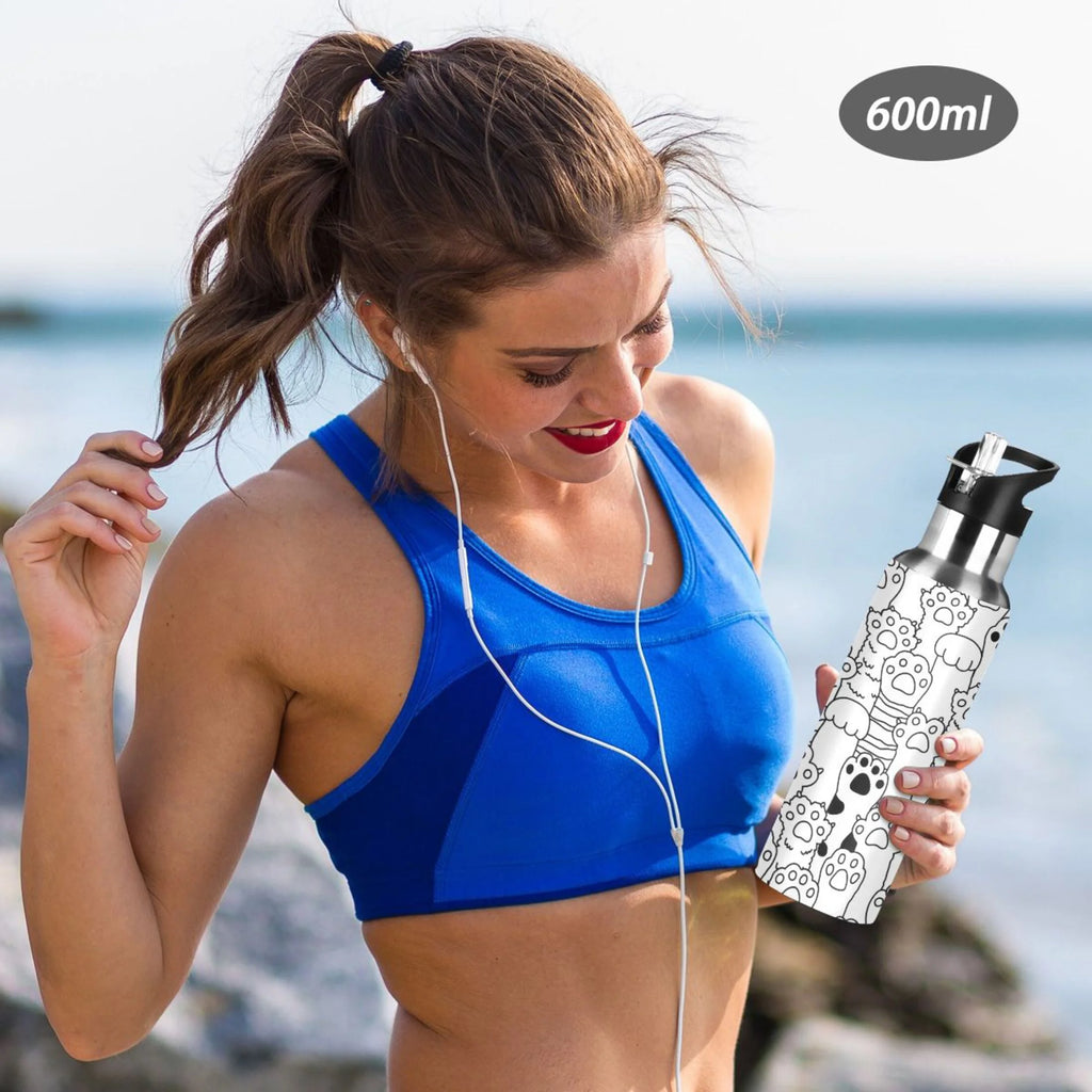 Stainless Steel Insulated Water Bottle with Straw Lid L91970