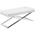 White Two Seat Bench T692