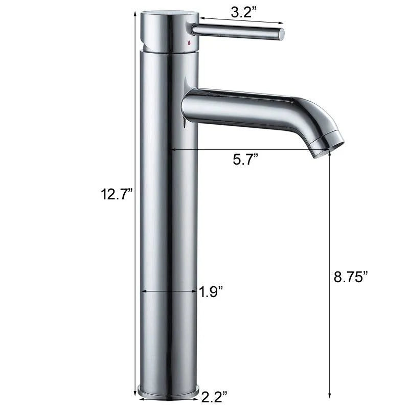 Tempered Glass Bathroom Vessel Sink with Chrome Faucet X198978