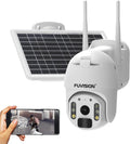Wireless Solar Rechargeable PTZ Security Camera with Color Night Vision I512111