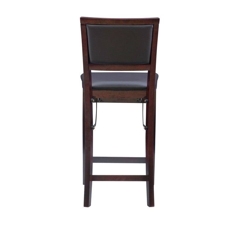 Dark Brown Folding Counter Stool V9371