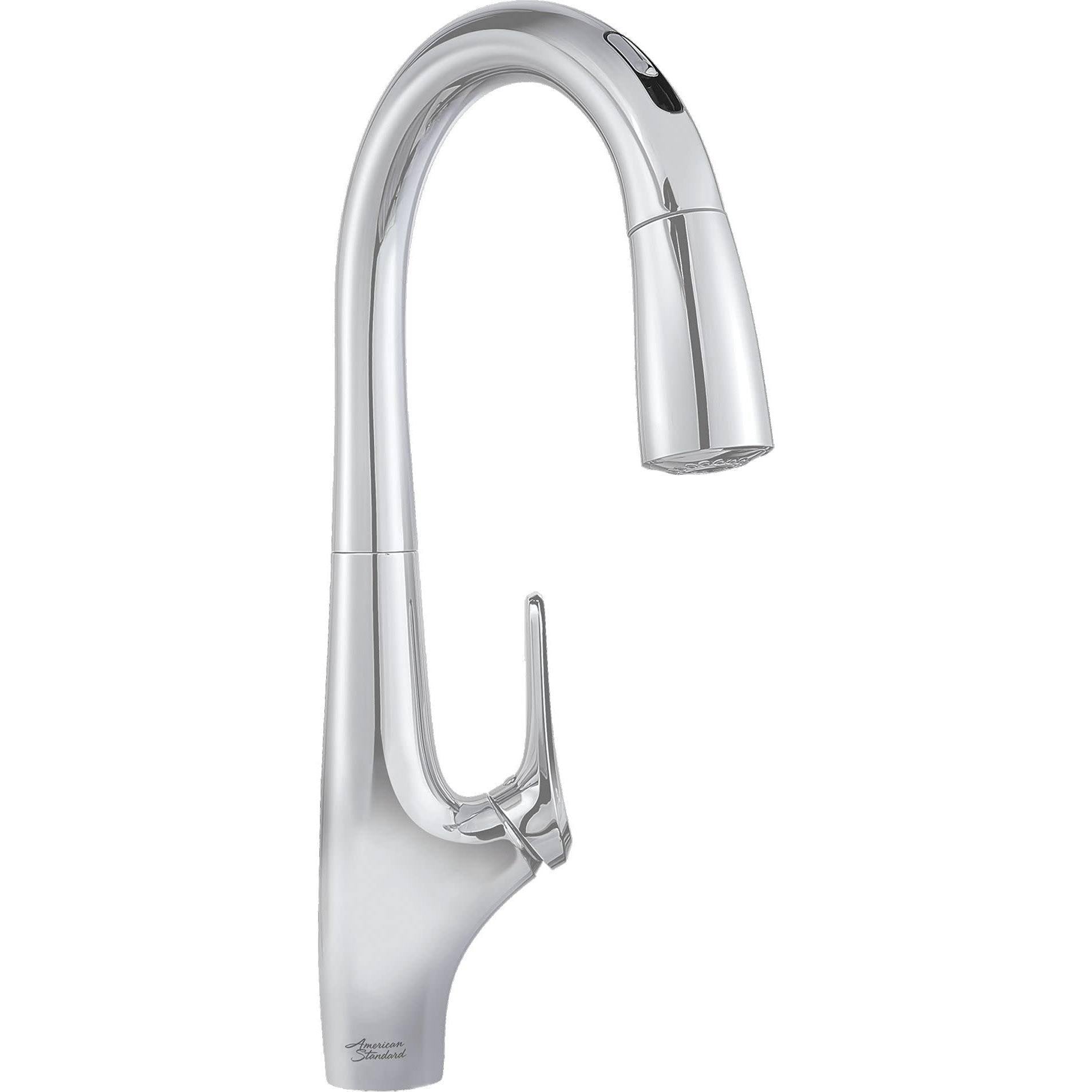 Chrome Hands-Free Pull-Down Kitchen Faucet H4844